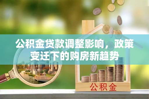 保德公积金贷款调整影响，政策变迁下的购房新趋势