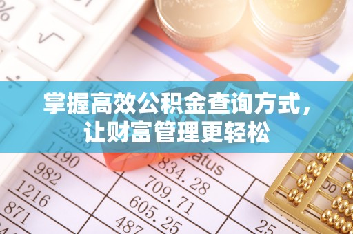 保德掌握高效公积金查询方式，让财富管理更轻松