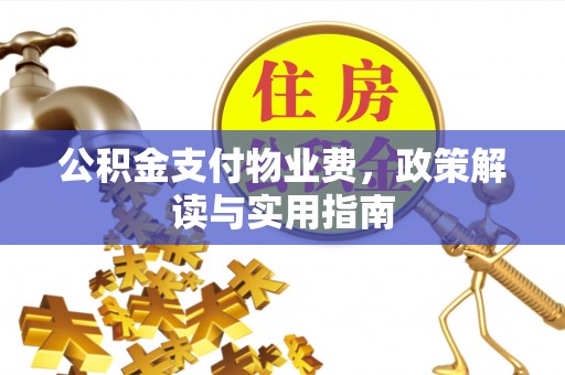保德公积金支付物业费，政策解读与实用指南